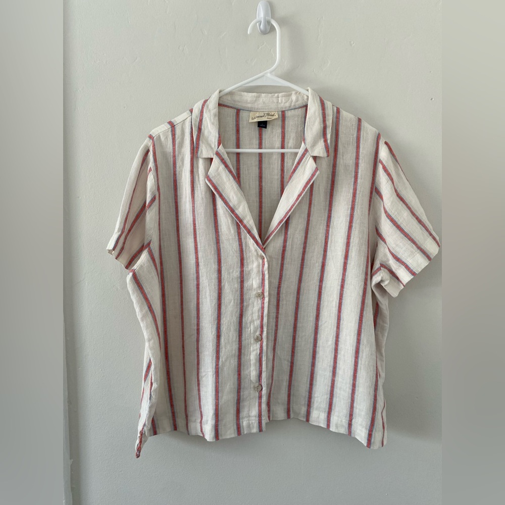 Striped linen shirt